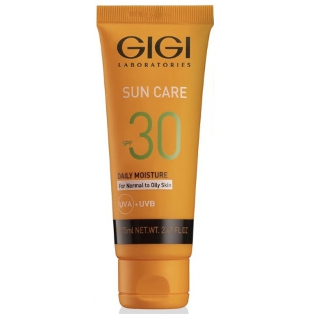 УВЛАЖНЯЮЩИЙ СОЛНЦЕЗАЩИТНЫЙ КРЕМ SPF 30 UVA/UVB ДЛЯ НОРМАЛЬНОЙ/ЖИРНОЙ КОЖИ 75 ML GIGI SUN CARE