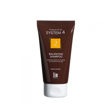 Шампунь для окрашенных волос и сухой кожи головы Sim System 4 Balancing Shampoo 2