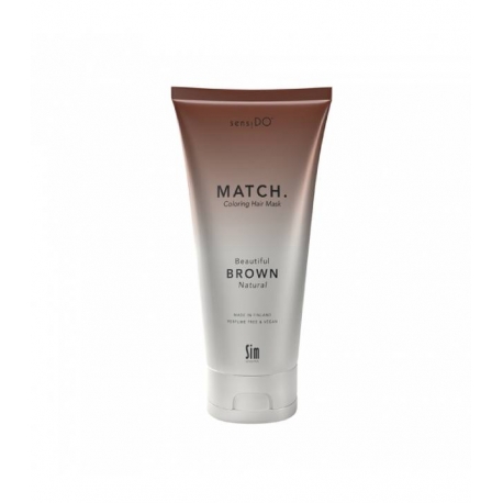 Тонирующая маска темно-коричневого оттенка SIM SENSITIVE SENSIDO MATCH BEAUTIFUL BROWN (NATURAL)