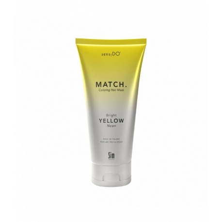 Тонирующая маска яркого неоново-желтого оттенка SIM SENSITIVE SENSIDO MATCH BRIGHT YELLOW (NEON)