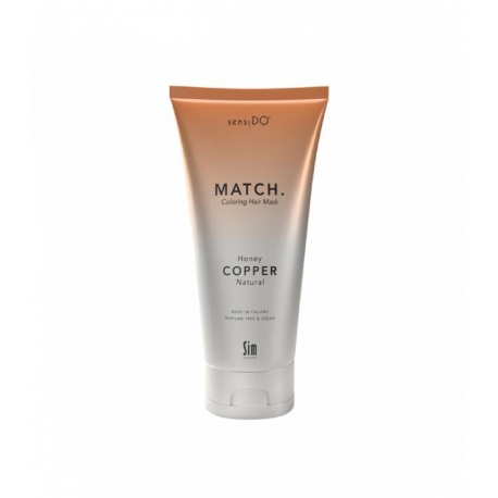 Tooniv juuksemask annab kuld-vase tooni SIM SENSITIVE SENSIDO MATCH HONEY COPPER (NATURAL)
