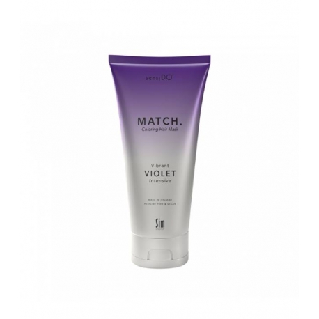 Tooniv juuksemask säravlilla tooni SIM SENSITIVE SENSIDO MATCH VIBRANT VIOLET (INTENSIVE)