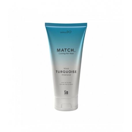 Tooniv juuksemask säravtürkiissinise tooni SIM SENSITIVE SENSIDO MATCH VIVID TURQUOISE (INTENSIVE)