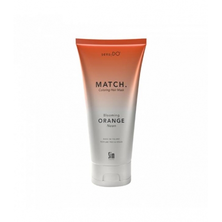 Tooniv juuksemask särava neoonoranži tooni SIM SENSITIVE SENSIDO MATCH BLOOMING ORANGE (NEON)
