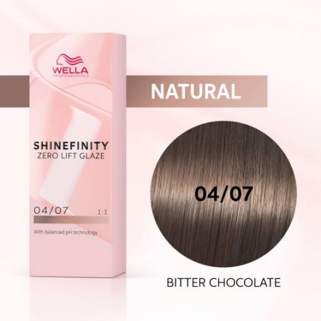 WELLA SHINEFINITY 04/07 Bitter Chocolate (горький шоколад)
