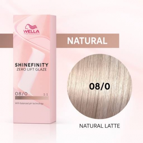 WELLA SHINEFINITY 08/0 Natural Latte (naturaalne Latte)