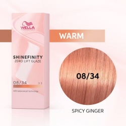 WELLA SHINEFINITY 08/34 Spicy Ginger (пряный имбирь)