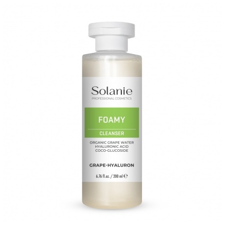 Solanie Grape- hyaluron foamy cleanser 200 ml